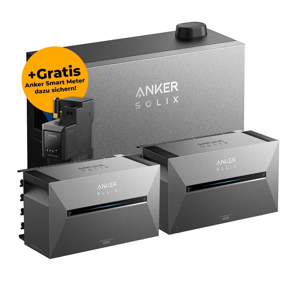 Anker SOLIX Power Dock Set mit 2x Solarbank 3 Pro inkl. Smart Meter