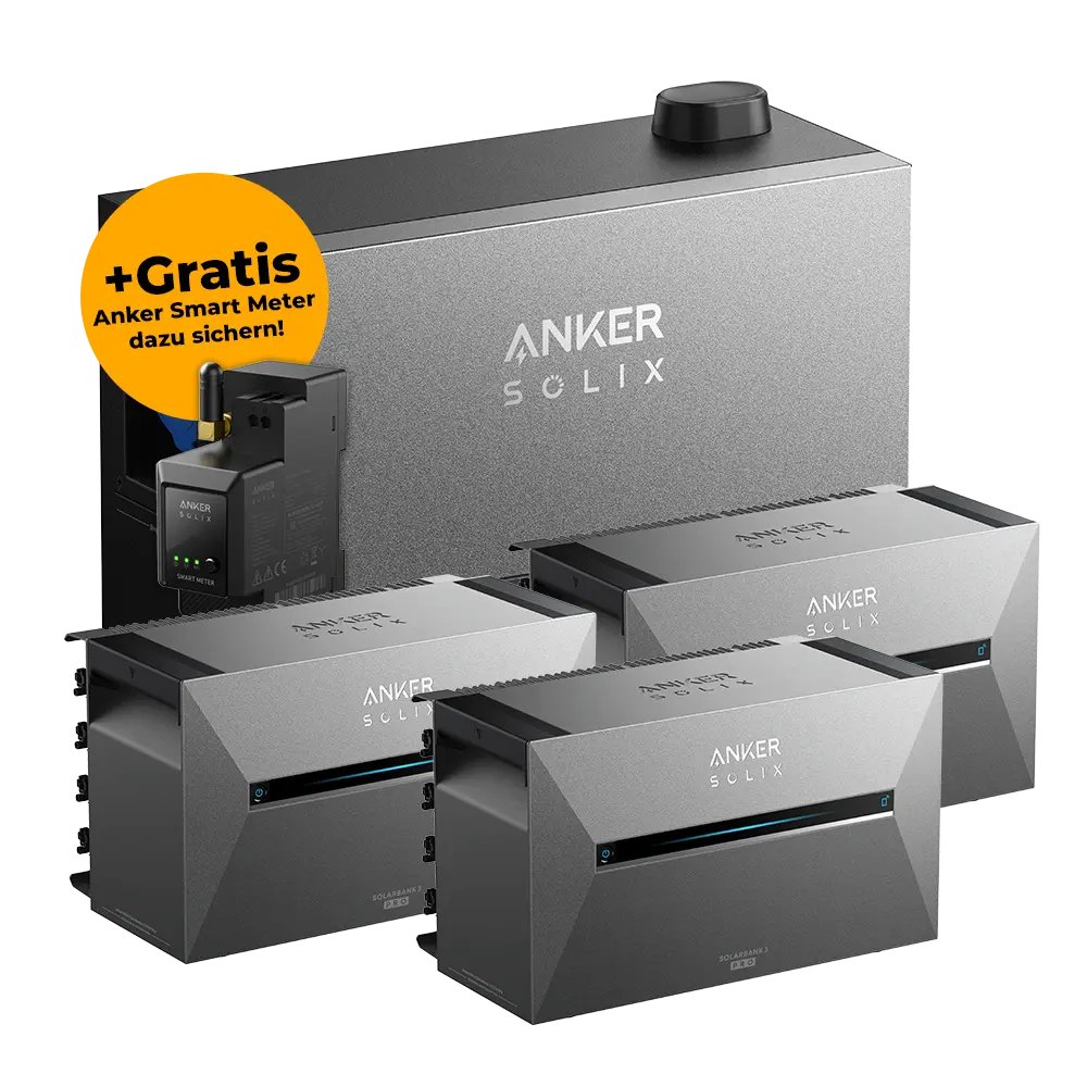 Anker SOLIX Power Dock Set mit 3x Solarbank 3 Pro inkl. Smart Meter
