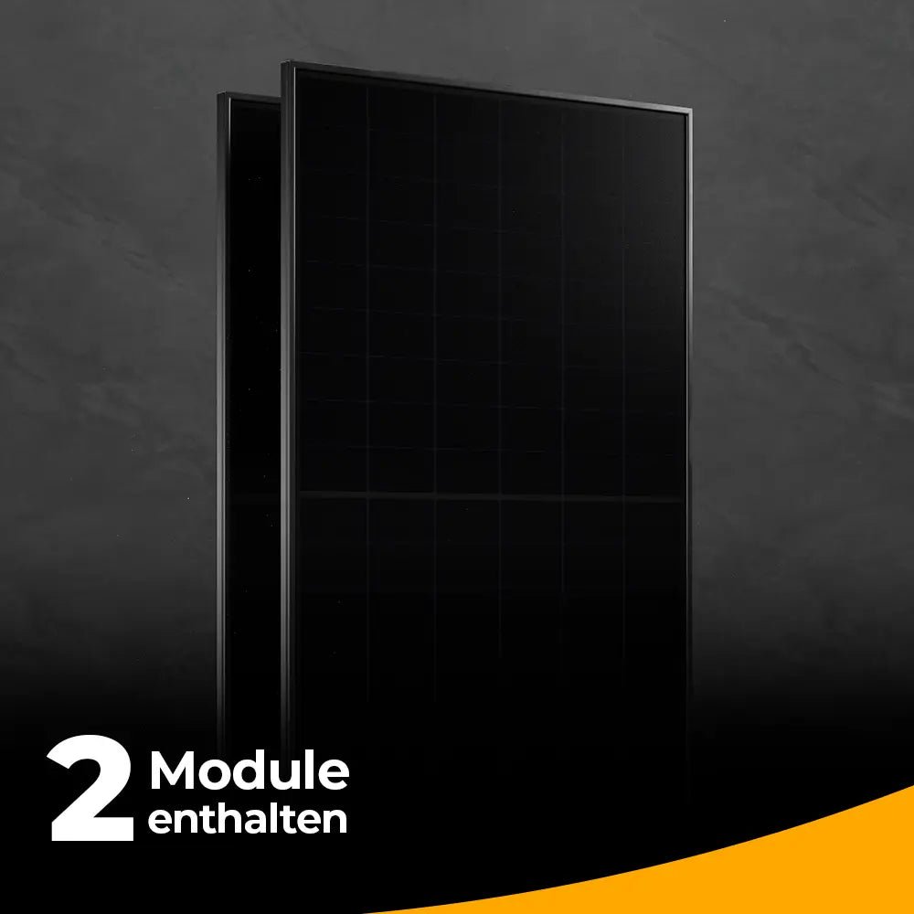 Solago Balkonkraftwerk 1000W/800W - Set — 1000W balcony rail solar kit with 800W inverter output