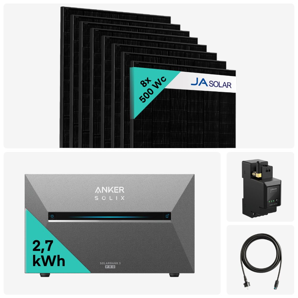 Kit Solaire 3000W + Batterie solaire Solix Solarbank 3 Pro