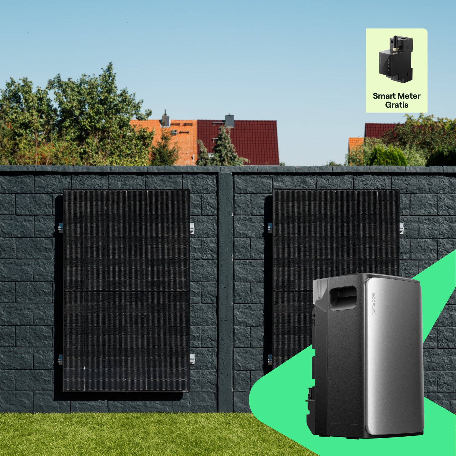 priWall 90° Duo Einzelmontage